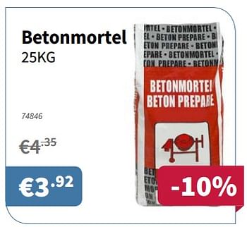 Promoties Betonmortel - Huismerk - Cevo - Geldig van 07/12/2017 tot 20/12/2017 bij Cevo Market