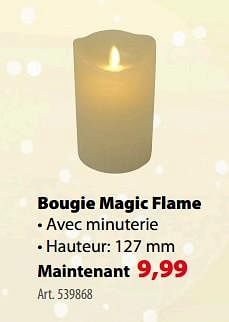 Promotions Bougie magic flame - Produit maison - Gamma - Valide de 07/12/2017 à 31/12/2017 chez Gamma