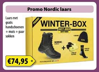 Promoties Promo nordic laars - Safety Jogger - Geldig van 12/12/2017 tot 31/12/2017 bij Bouwcenter Frans Vlaeminck