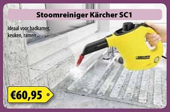 Promoties Stoomreiniger kärcher sc1 - Kärcher - Geldig van 12/12/2017 tot 31/12/2017 bij Bouwcenter Frans Vlaeminck