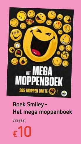 Promoties Boek smiley - het mega moppenboek - Huismerk - Dreamland - Geldig van 13/12/2017 tot 30/12/2017 bij Dreamland