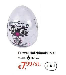 Promoties Puzzel hatchimals in ei - Hatchimals - Geldig van 13/12/2017 tot 30/12/2017 bij Dreamland