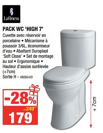 Promotions Lafiness pack wc `high 7` - Lafiness - Valide de 07/12/2017 à 31/12/2017 chez HandyHome