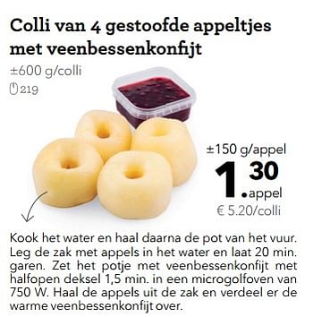 Promoties Collie van 4 gestoofde appeltjes met veenbessenkonfijt - Huismerk - Buurtslagers - Geldig van 08/12/2017 tot 21/12/2017 bij Buurtslagers