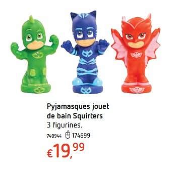 Promoties Pyjamasques jouet de bain squirters - PJ Masks - Geldig van 11/12/2017 tot 30/12/2017 bij Dreamland