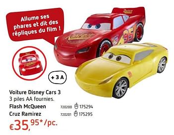 Promotions Voiture disney cars 3 flash mcqueen - Cars - Valide de 11/12/2017 à 30/12/2017 chez Dreamland