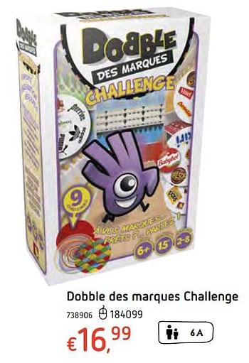 Promoties Dobble des marques challenge - Huismerk - Dreamland - Geldig van 11/12/2017 tot 30/12/2017 bij Dreamland