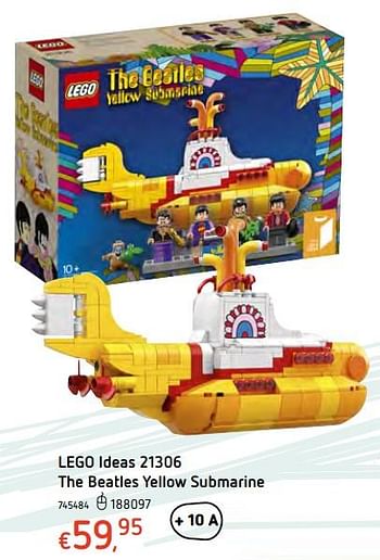 Promoties Lego ideas the beatles yellow submarine - Lego - Geldig van 11/12/2017 tot 30/12/2017 bij Dreamland