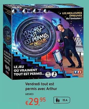 Promotions Vendredi tout est permis avec arthur - TF1 Games - Valide de 11/12/2017 à 30/12/2017 chez Dreamland