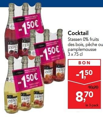 Promotions Cocktail stassen 0% fruits des bois - STASSEN - Valide de 13/12/2017 à 30/12/2017 chez Makro