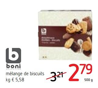 Promoties Boni selection mélange de biscuits - Boni - Geldig van 14/12/2017 tot 03/01/2018 bij Spar (Colruytgroup)