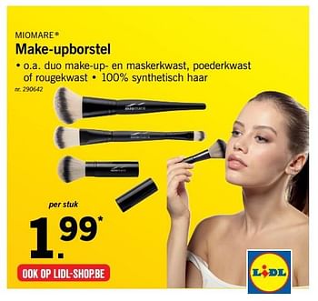 Promoties Make-upborstel - Miomare - Geldig van 18/12/2017 tot 24/12/2017 bij Lidl