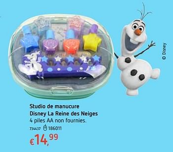 Promoties Studio de manucure disney la reine des neiges - Disney - Geldig van 11/12/2017 tot 30/12/2017 bij Dreamland