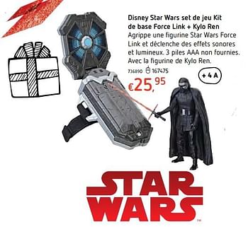 Promotions Disney star wars set de jeu kit de base force link + kylo ren - Star Wars - Valide de 11/12/2017 à 30/12/2017 chez Dreamland