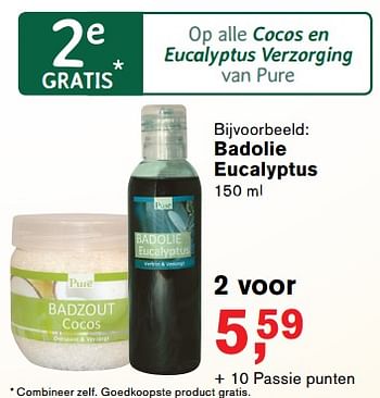 Promoties Badolie eucalyptus - Pure - Geldig van 04/12/2017 tot 01/01/2018 bij Holland & Barret