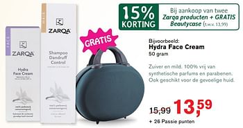 Promoties Hydra face cream - Zarqa - Geldig van 04/12/2017 tot 01/01/2018 bij Holland & Barret