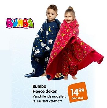 Bumba fleece deken - Promotie bij Fun