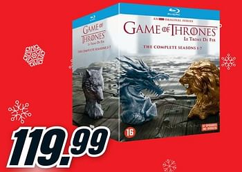 Promoties Dvd`s game of thrones - Huismerk - Media Markt - Geldig van 11/12/2017 tot 17/12/2017 bij Media Markt