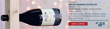 Promotions Montinho winemakers selection 2015 alentejo - Vins rouges - Valide de 04/12/2017 à 03/01/2018 chez Delhaize