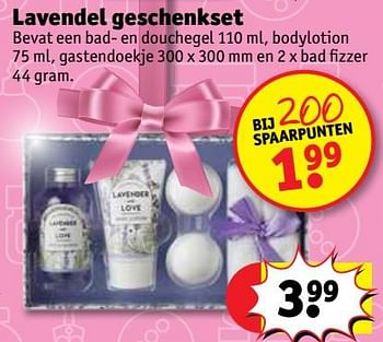 Promoties Lavendel geschenkset - Lavendel - Geldig van 12/12/2017 tot 24/12/2017 bij Kruidvat