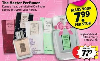 Promoties The master perfumer edition pearly lotus - The Master Perfumer - Geldig van 12/12/2017 tot 24/12/2017 bij Kruidvat