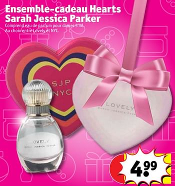 Promotions Ensemble-cadeau hearts sarah jessica parker - Sarah Jessica Parker - Valide de 12/12/2017 à 24/12/2017 chez Kruidvat