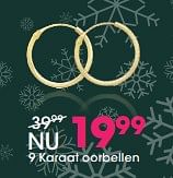 Promoties 9 karaat oorbellen - Huismerk - Lucardi - Geldig van 27/11/2017 tot 31/12/2017 bij Lucardi
