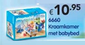 Promoties Kraamkamer met babybed - Playmobil - Geldig van 09/12/2017 tot 31/12/2017 bij Happyland