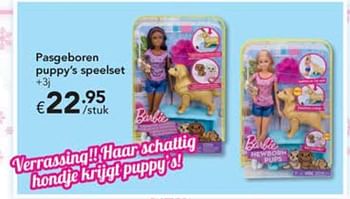 Promoties Pasgeboren puppy`s speelset - Mattel - Geldig van 09/12/2017 tot 31/12/2017 bij Happyland