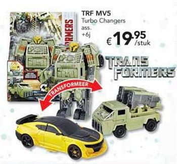 Promoties Trf mv5 turbo changers - Transformers - Geldig van 09/12/2017 tot 31/12/2017 bij Happyland