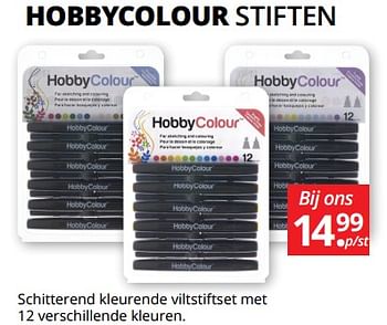 Promoties Hobbycolour stiften - Huismerk - Boekenvoordeel - Geldig van 09/12/2017 tot 31/12/2017 bij BoekenVoordeel