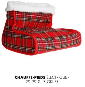 Promotions Chauffe-pieds électrique - Produit maison - Blokker - Valide de 01/12/2017 à 03/01/2018 chez Blokker