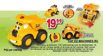 Promoties Cat ez machines rc - CAT - Geldig van 11/12/2017 tot 31/12/2017 bij Multi-Land