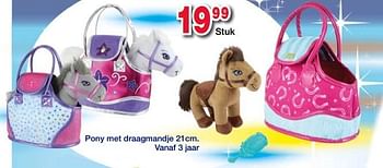 Promoties Pony met draagmandje - Huismerk - Multi-Land - Geldig van 11/12/2017 tot 31/12/2017 bij Multi-Land
