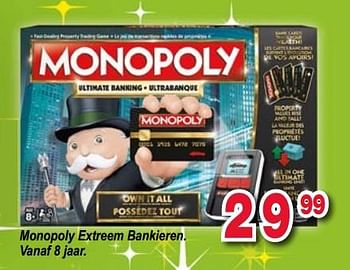 Promotions Monopoly extreem bankieren - Hasbro - Valide de 11/12/2017 à 31/12/2017 chez Multi-Land