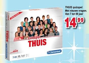 Promoties Thuis quizspel. met nieuwe vragen - Clementoni - Geldig van 11/12/2017 tot 31/12/2017 bij Multi-Land