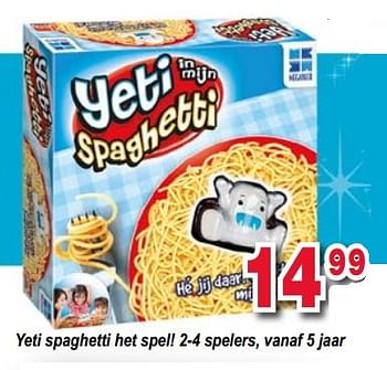 Promoties Yeti spaghetti het spel 2-4 spelers - Megableu - Geldig van 11/12/2017 tot 31/12/2017 bij Multi-Land