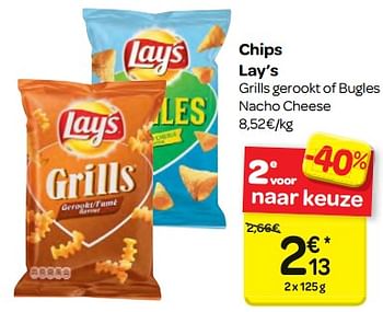 Promoties Chips lay`s - Lay's - Geldig van 13/12/2017 tot 18/12/2017 bij Carrefour