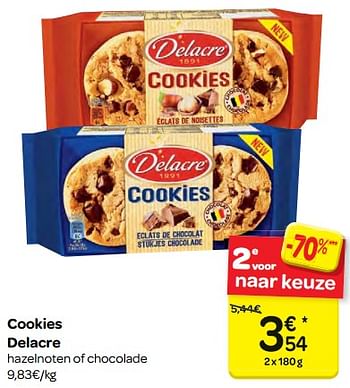 Promoties Cookies delacre - Delacre - Geldig van 13/12/2017 tot 18/12/2017 bij Carrefour