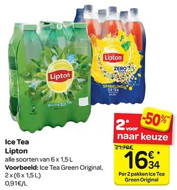 Promoties Ice tea lipton - Lipton - Geldig van 13/12/2017 tot 18/12/2017 bij Carrefour