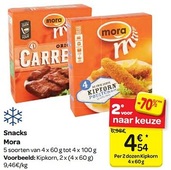Promoties Snacks mora - Mora - Geldig van 13/12/2017 tot 18/12/2017 bij Carrefour