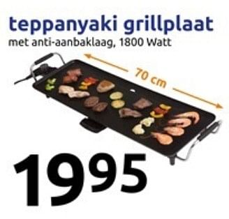 Promoties Teppanyaki grillplaat - Huismerk - Action - Geldig van 13/12/2017 tot 19/12/2017 bij Action