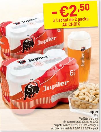 Promotions Jupiler pils - Jupiler - Valide de 12/12/2017 à 17/12/2017 chez Intermarche