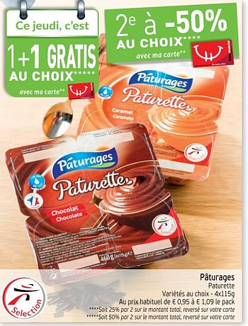 Promotions Pâturages paturette - Paturages - Valide de 12/12/2017 à 17/12/2017 chez Intermarche