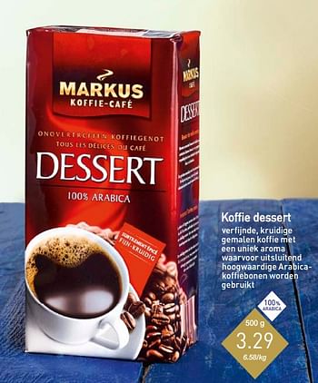 Promoties Koffie dessert - Markus - Geldig van 11/12/2017 tot 31/12/2017 bij Aldi