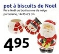 Promotions Pot á biscuits de noël - Produit Maison - Action - Valide de 13/12/2017 à 19/12/2017 chez Action