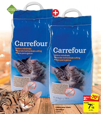 Promotion Carrefour Litiere Pour Chats Carrefour Produit Maison Carrefour Animaux Accessoires Valide Jusqua 4 Promobutler