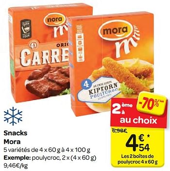 Promotions Snacks mora - Mora - Valide de 13/12/2017 à 18/12/2017 chez Carrefour