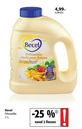Promoties Becel frituurolie - Becel - Geldig van 13/12/2017 tot 02/01/2018 bij Colruyt