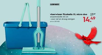 Promoties Leifheit vloerwissser picobello xl micro duo - Leifheit - Geldig van 09/12/2017 tot 31/12/2017 bij Blokker